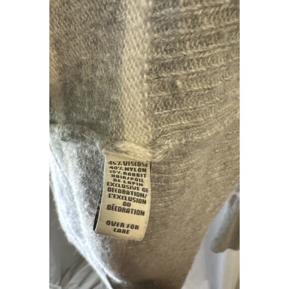 Abercrombie And Fitch Y2K Gray Striped Long Button Cardigan Size L - Picture 13 of 13